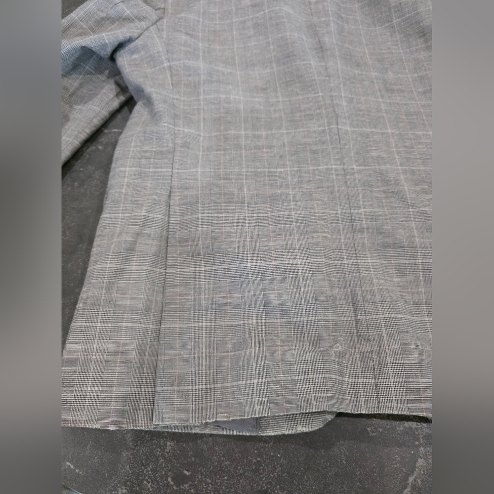 MENS Banana Republic Gray Classic Tailored Cut & Notched Lapels Cotton & Linen - Picture 17 of 17